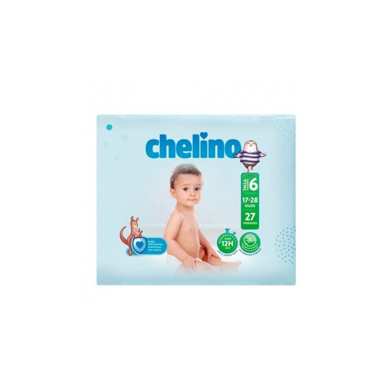 PAÑAL INFANTIL CHELINO FASHION & LOVE T- 4 (9 - 15 KG) 36 PAÑALES