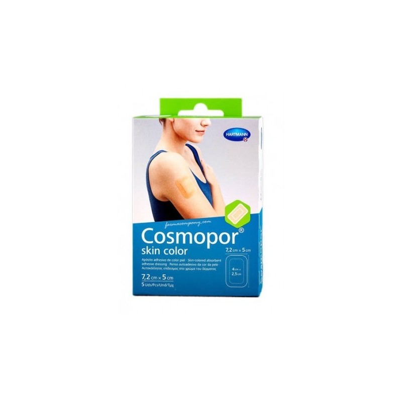 Cosmopor skin color 7,2cm x 5cm 5uds Hartmann