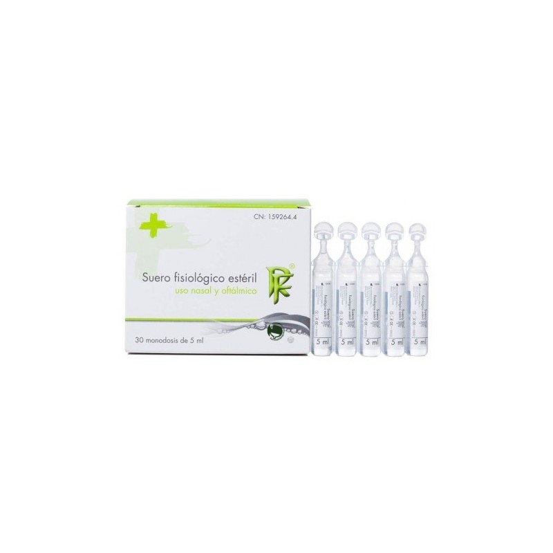 Rf suero fisiologico esteril monodosis 5 ml 30 u Rueda Farma