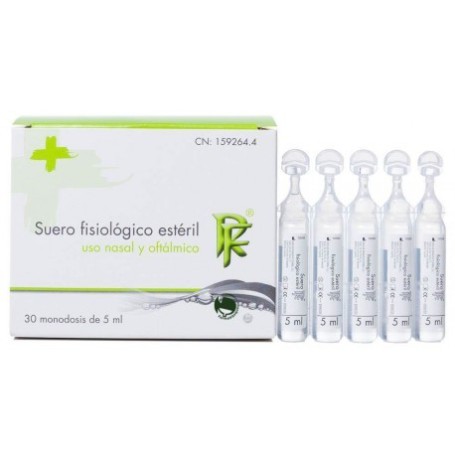 Rf suero fisiologico esteril monodosis 5 ml 30 u Rueda Farma