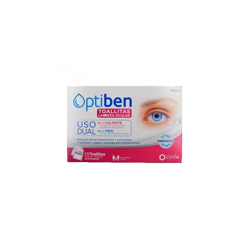 Optiben toallitas uso dual 28 unidades Cinfa