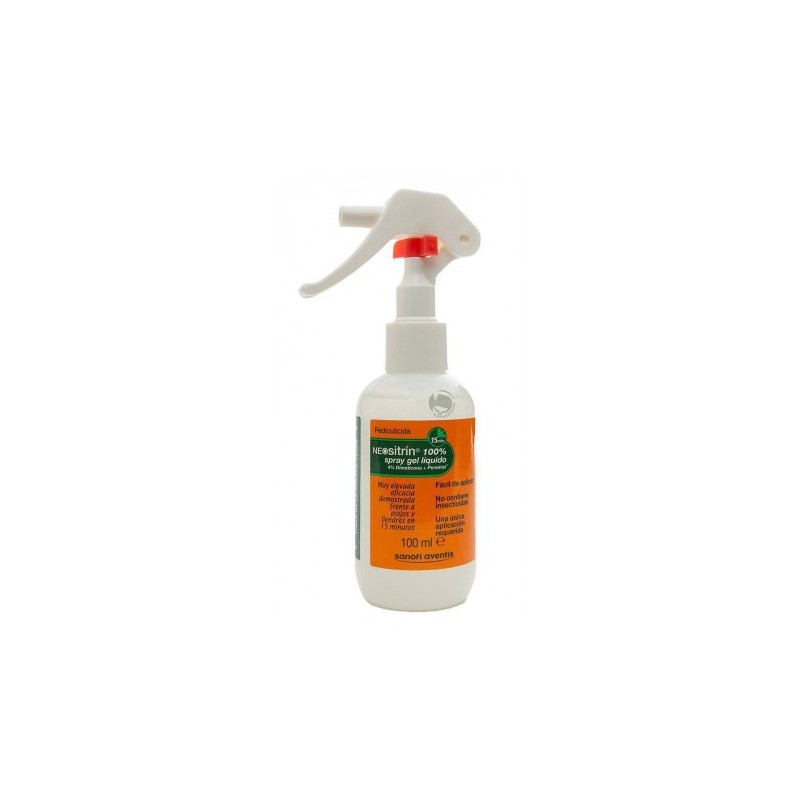 Neositrin 100 % spray antipiojos gel liquido 100 ml