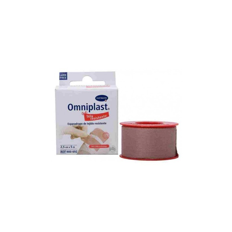 Hartmann omniplast esparadrapo tejido resistente 2,50 cm x 5 m. col...