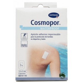 Cosmopor waterproof aposito adhesivo 7.2 cm x 5 cm 5 u