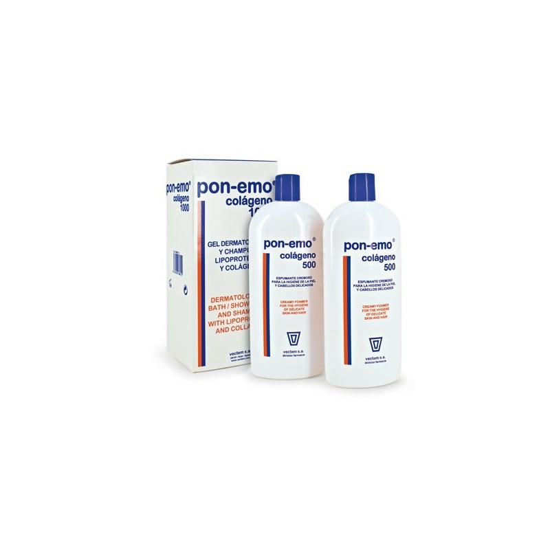 Pon-emo colágeno gel champú 2x500ml Vectem