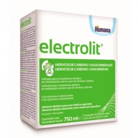 Humana electrolit solución rehidratación oral 3 x 250ml