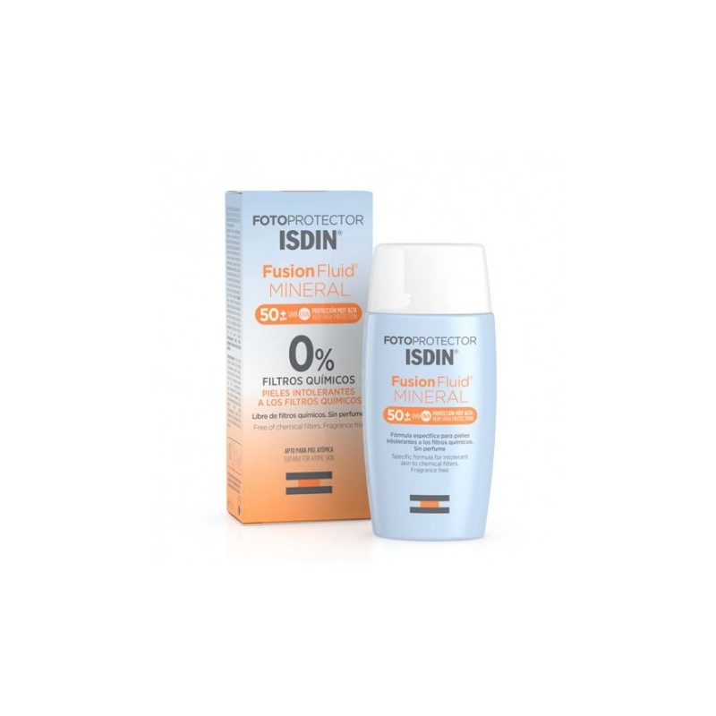 Isdin fotoprotector fusion fluid mineral spf50+ 50ml Fotoprotección