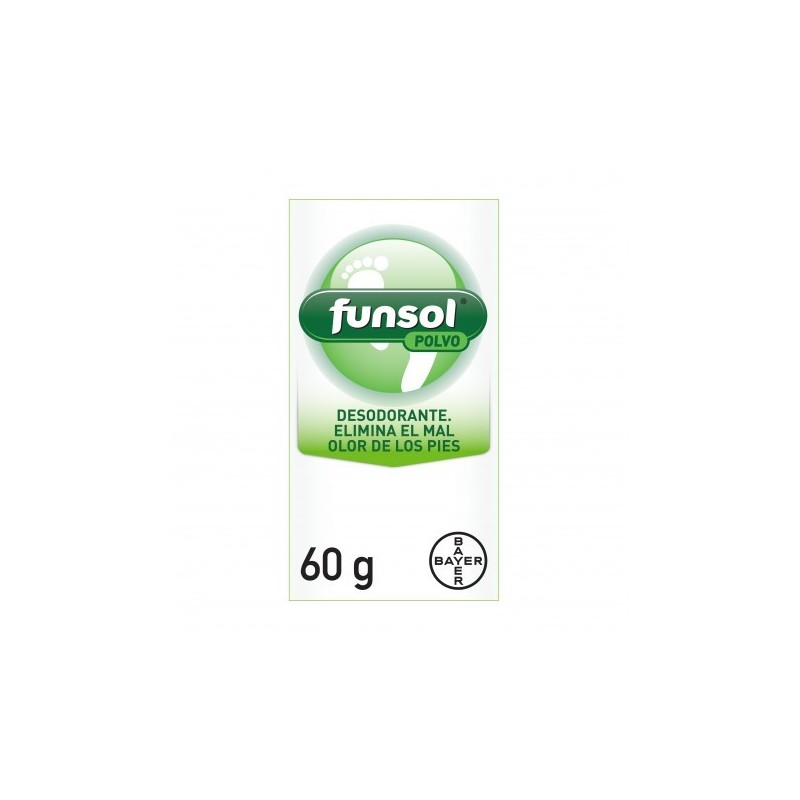 Funsol desodorante pies polvo 60g. limpieza y frescor FUNSOL