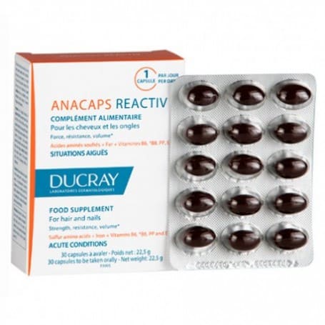 anacaps reactiv ducray en cápsulas